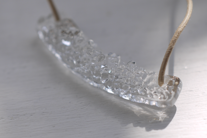 画像5、クリアガラスのみで作るペンダント